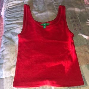 Cherry red crop top